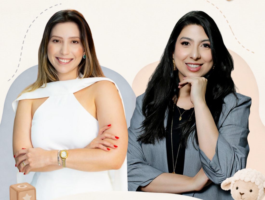 As pediatras Dra. Talita Borges e Dra. Jaqueline Evangelista Tomaz